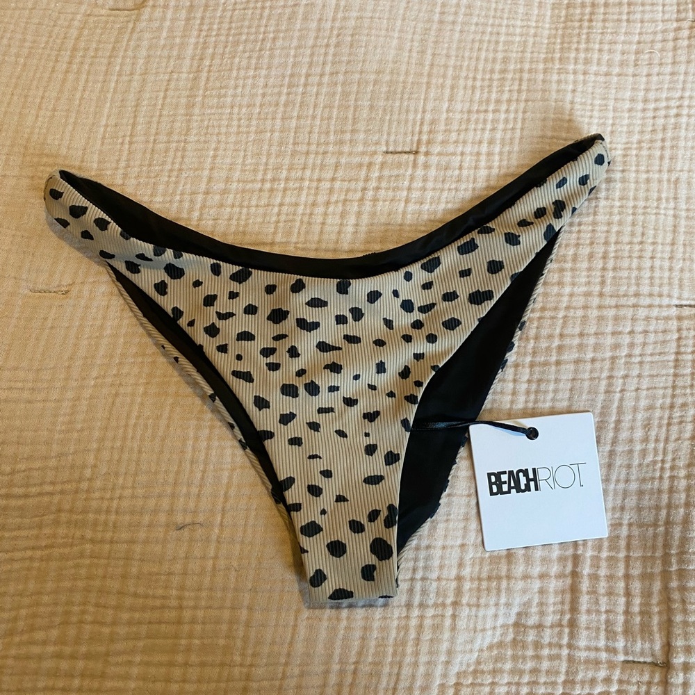 Beach Riot NWT cheetah bikini bottoms